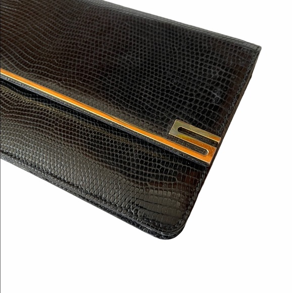 Suarez New York Lizard Black Clutch - Picture 4 of 11
